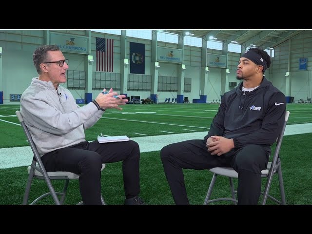 ⁣WATCH - Dan Miller sits down exclusively with Lions linebacker Zeke Turner