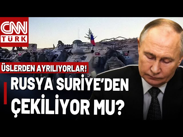 ⁣Dikkat Çeken Görüntüler! Rus Birlikleri Suriye'nin Güneyindeki Üslerden Ayrılıyor...