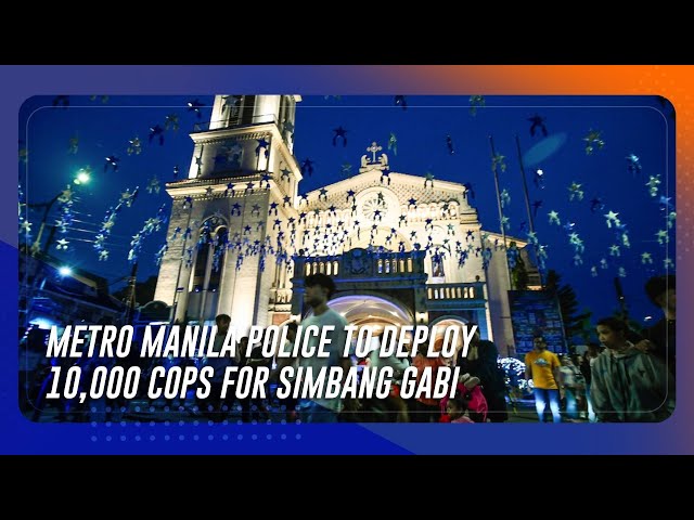 ⁣Metro Manila police to deploy 10,000 cops for Simbang Gabi | TeleRadyo Serbisyo