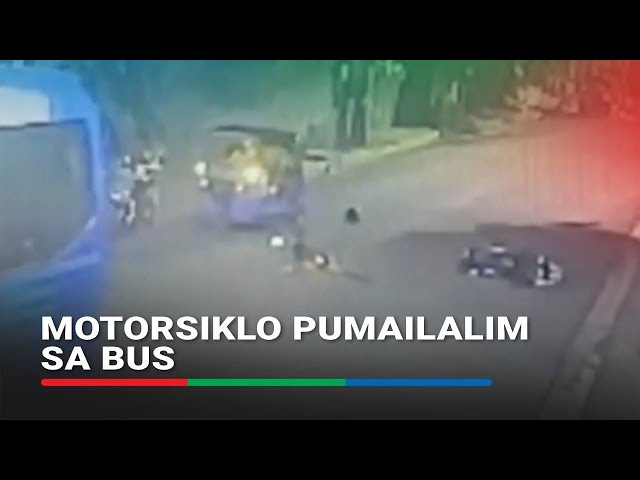 ⁣Lalaking nakamotor patay matapos pumailalim sa bus sa Antipolo | ABS-CBN News