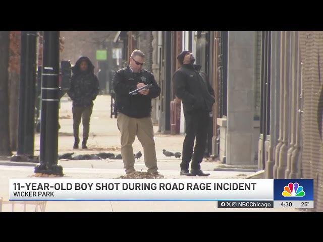 ⁣11-year-old wounded in Wicker Park road rage shooting