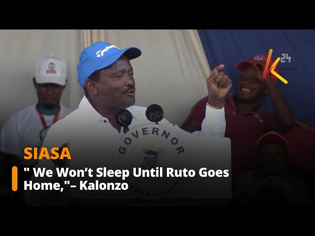 ⁣" We Won’t Sleep Until Ruto Goes Home,"– Kalonzo