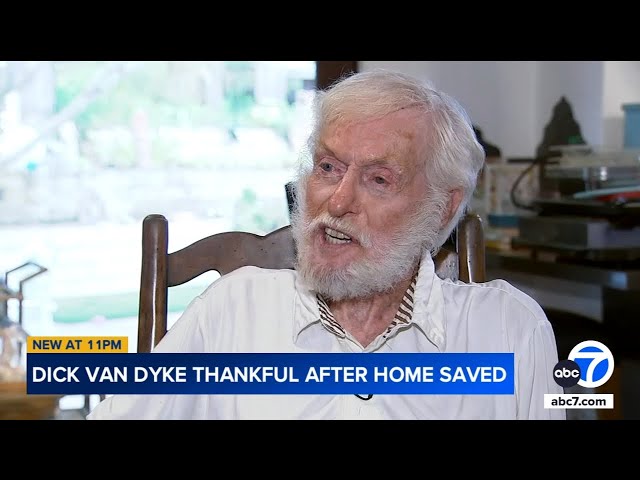 ⁣Dick Van Dyke says neighbors 'saved' him during Malibu fire evacuation