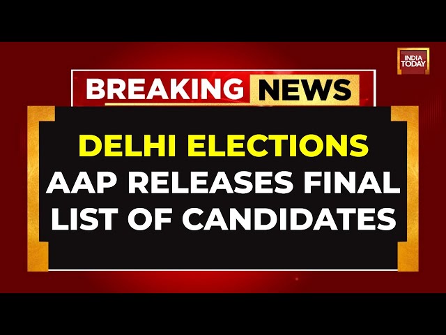 ⁣Delhi Elections: AAP Releases Final List Of Candidates | CM Atishi To Contest From Kalkaji | LIVE