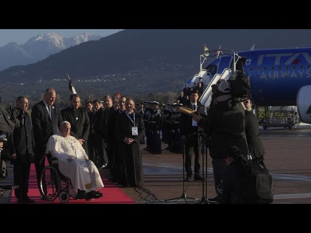 ⁣Pope Francis visits French island of Corsica for first time