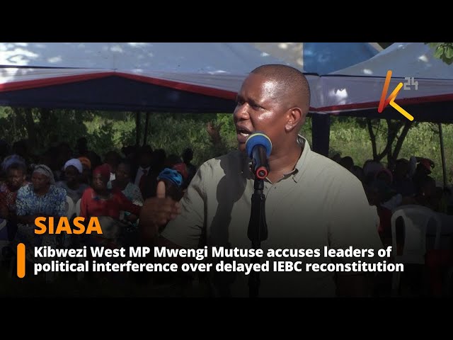 ⁣Kibwezi W. MP Mutuse accuses leaders of political interference over delayed IEBC reconstitution