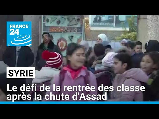 ⁣En Syrie, le défi de la rentrée des classe après la chute de Bachar al-Assad • FRANCE 24