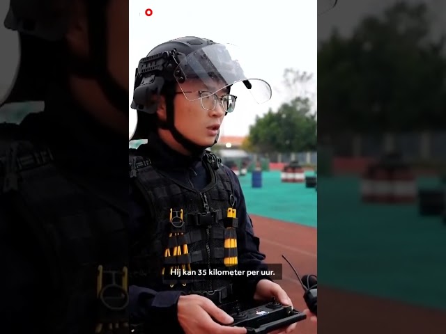 ⁣Chinese politie test nieuw wapen