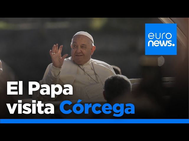 ⁣El Papa Francisco llegó a Córcega: el primer Papa que visita la isla