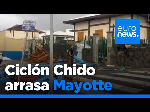 ⁣Más de una decena muertos por el ciclón Chido en Mayotte, territorio francés del Índico