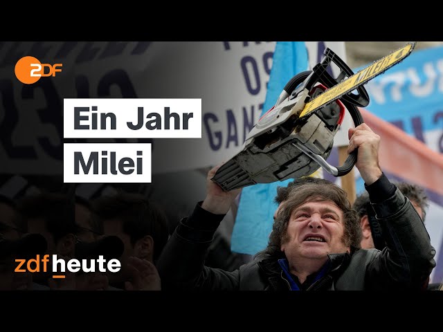 ⁣Argentiniens ultra-libertärer Präsident: Was hat Milei mit seiner Kettensägen-Politik erreicht?