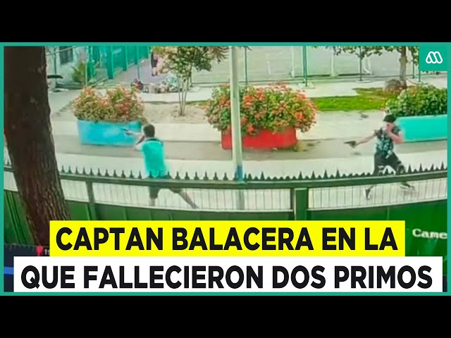 ⁣Doble homicidio a primos en Conchalí: Video muestra momento exacto de la balacera