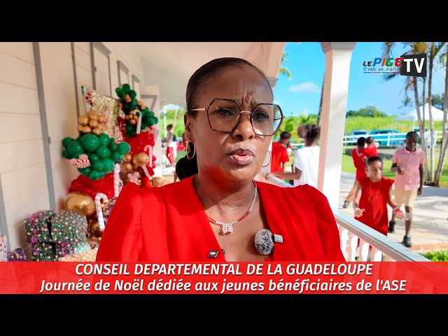 ⁣Conseil départemental de la Guadeloupe : Journée de Noël aux jeunes bénéficiaires de l'ASE