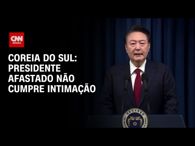 ⁣Coreia do Sul: Presidente afastado não cumpre intimação | AGORA CNN