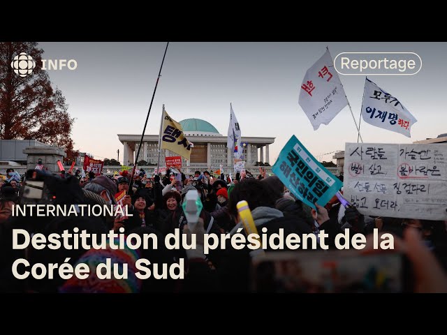 ⁣Le Parlement sud-coréen fait tomber Yoon Suk-yeol