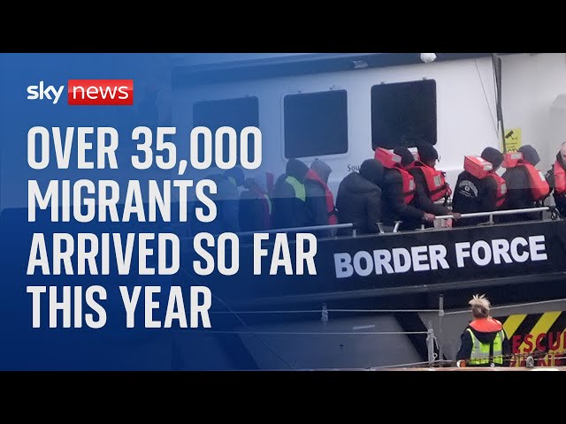 ⁣More than 35,000 people crossed the Channel this year according to latest figures