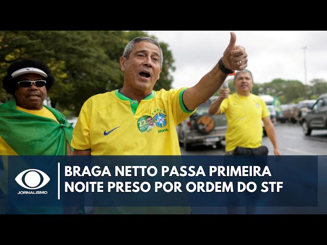 ⁣Braga Netto passa primeira noite preso em cela individual no Rio | Band em Alta