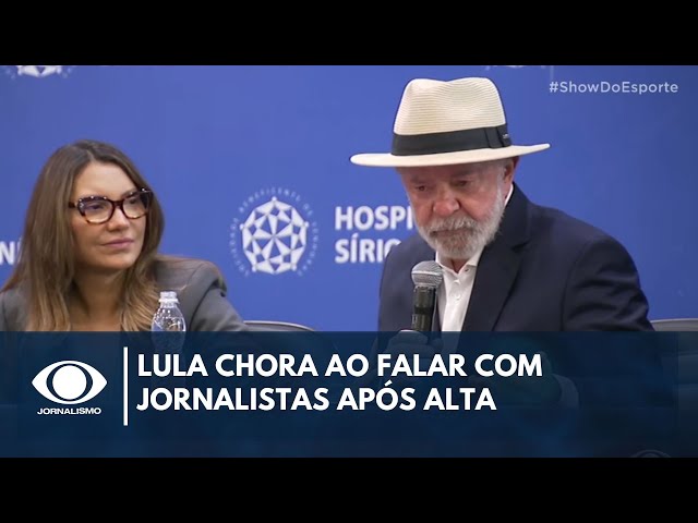 ⁣Lula recebe alta, fala com jornalistas e chora após 5 dias internado | Band em Alta