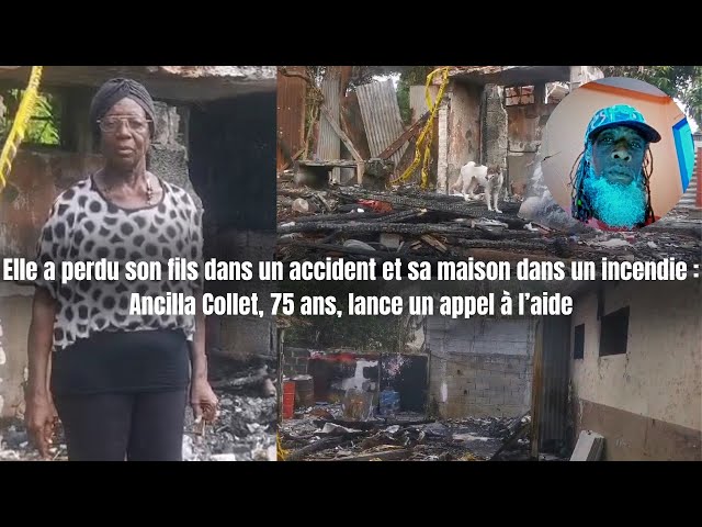 ⁣Elle perd son fils et sa maison dans un incendie : Ancilla Collet compte sur votre aide