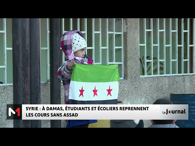 ⁣Syrie : à Damas, étudiants et écoliers reprennent les cours sans Assad