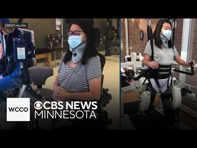 ⁣Minnesota woman walking again 4 years after being paralyzed