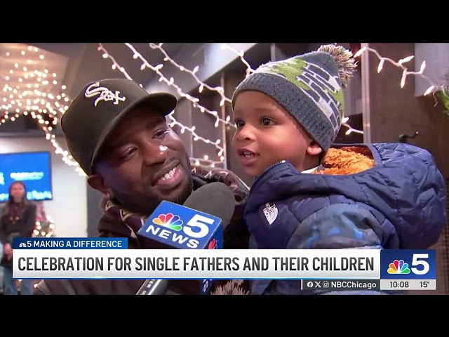 ⁣White Sox host single fathers, their children for holiday event