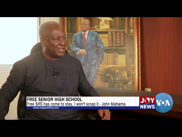 ⁣Free Senior High School: Free SHS has come to stay, I won't scrap it - John Mahama. #JoyNews