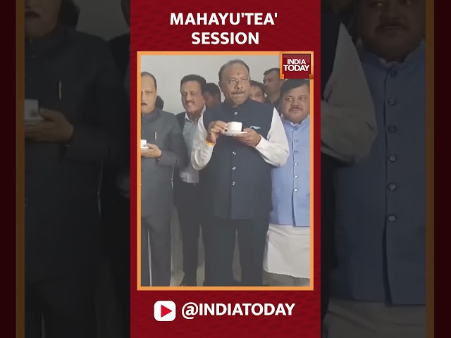 ⁣Maharashtra CM Fadnavis, Dy CMs Shinde And Pawar Have Tea After Cabinet Expansion #fadnvis #mahayuti