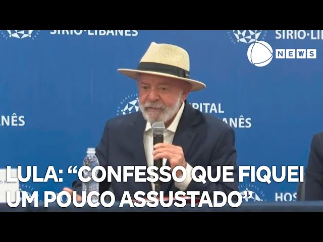 ⁣"Confesso que fiquei um pouco assustado", diz Lula em entrevista coletiva após alta médica