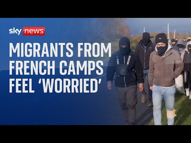 ⁣Migrants say they're 'scared' following shootings around a camp in France