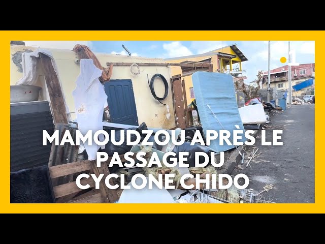 ⁣Cyclone Chido :  Mamoudzou le jour d'après