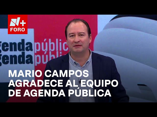 ⁣Mario Campos agradece a todos los involucrados en la realización de Agenda Pública