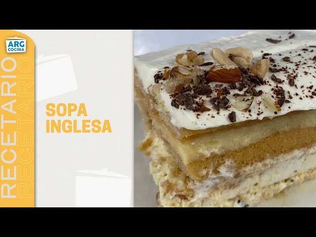 ⁣La RECETA para hacer SOPA INGLESA con DULCE DE LECHE - ARGENTINA COCINA