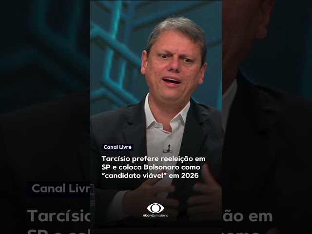 ⁣Tarcísio diz preferir reeleição em SP e coloca Bolsonaro como “candidato viável” #shorts