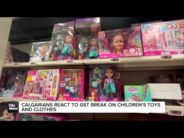 ⁣Calgarians react to GST tax break on children's toys, clothing