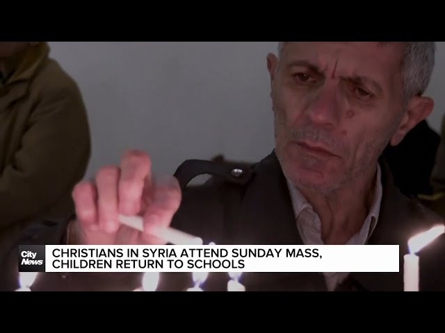 ⁣Christians in Syria attend Sunday mass while schools reopen throughout the country