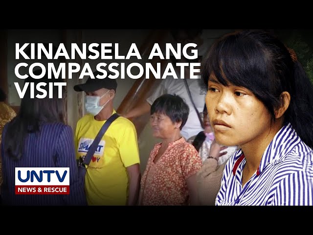 ⁣Compassionate visit kay Mary Jane Veloso, hindi na tuloy—legal counsel