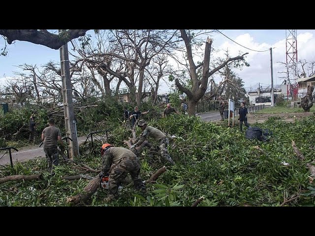 ⁣Clean-up ongoing in Mayotte after Cyclone Chido devastates French overseas territory