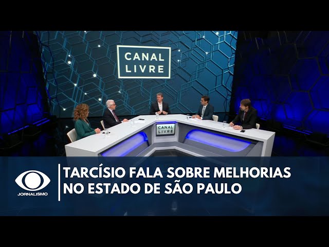 ⁣Tarcísio fala sobre derrota da direita em 2022 e fala de melhorias em SP | Canal Livre