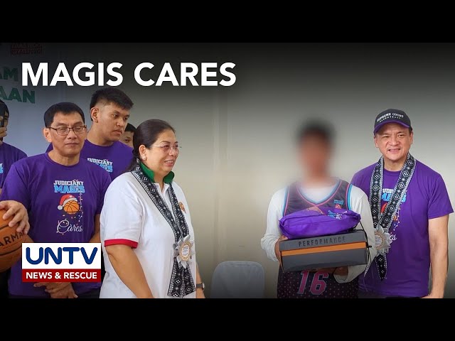 ⁣Judiciary Magis, nagbahagi ng mga regalo at kaalaman sa basketball sa Tanay, Rizal