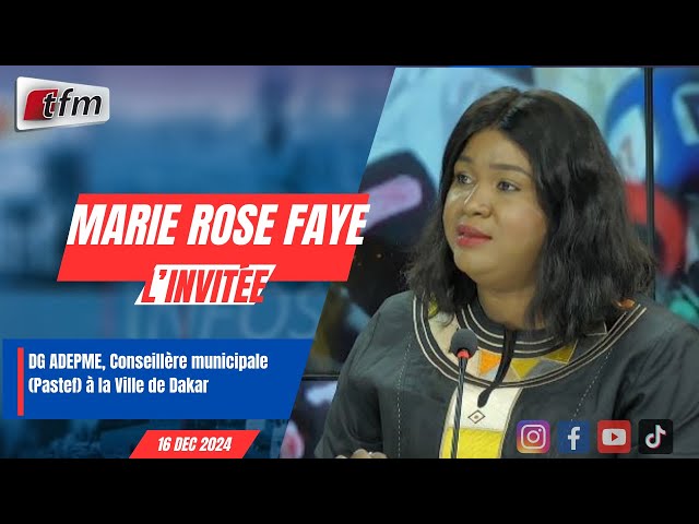 ⁣l´invite d´infos matin |Marie Rose FAYE, DG ADEPME,Conseillère municipale (Pastef) à la Ville de Dkr