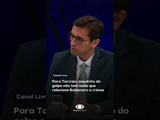 ⁣Tarcísio: inquérito do golpe não tem nada que relacione Bolsonaro a crimes #shorts