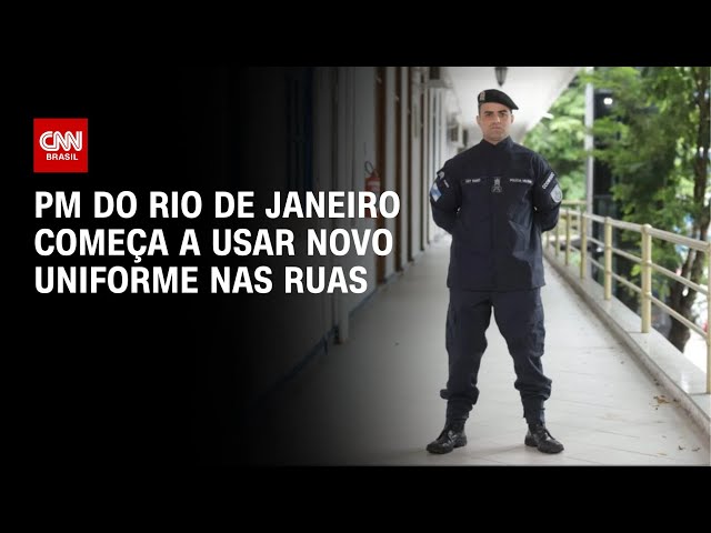 ⁣PM do Rio de Janeiro começa a usar novo uniforme nas ruas | CNN NOVO D