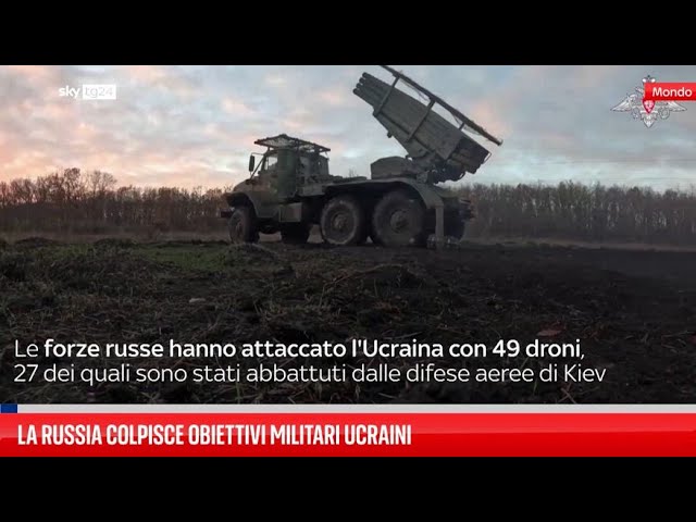 ⁣La Russia colpisce obiettivi militari ucraini