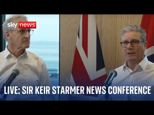 ⁣Prime minister Keir Starmer holds news conference in Norway as new green energy deal announced