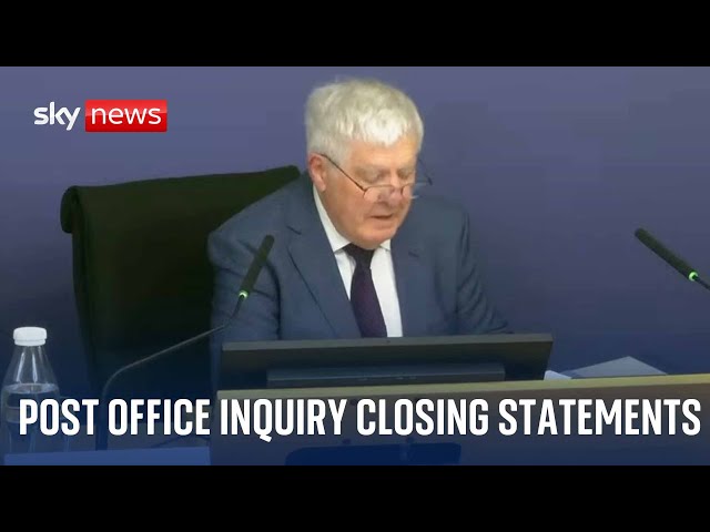 ⁣Post Office Inquiry live | First day of closing statements | Monday 16 December 2024