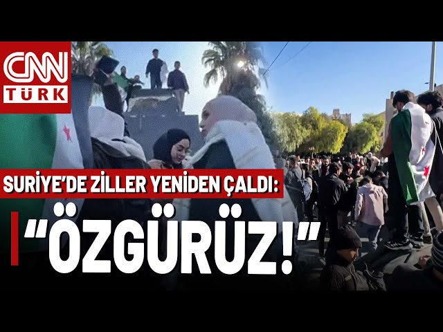 ⁣Suriye'de Okul Zilleri Yeniden Çaldı! Şam Üniversitesi Öğrencileri Kutlama Yapıyor