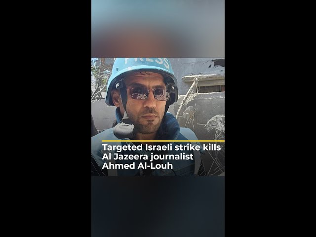 ⁣Israel kills Al Jazeera cameraman in targeted air attack on Gaza l AJ#shorts