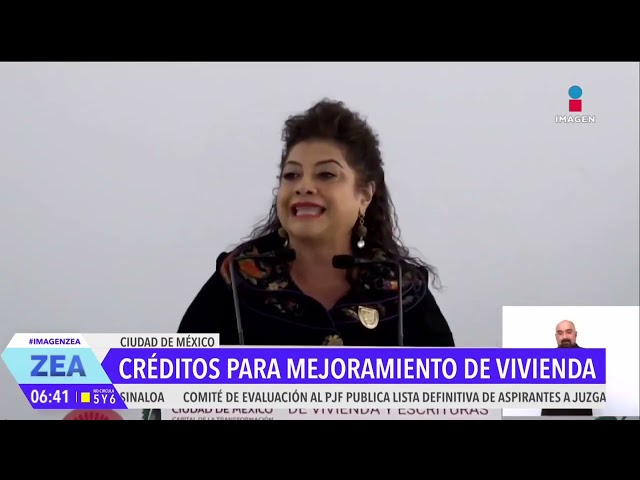 ⁣Clara Brugada promete que en 2025 se entregarán 20 mil créditos para mejoramiento de vivienda | Zea