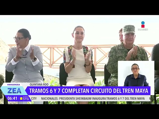 ⁣Claudia Sheinbaum inaugura los tramos 6 y 7 del Tren Maya | Noticias con Francisco Zea